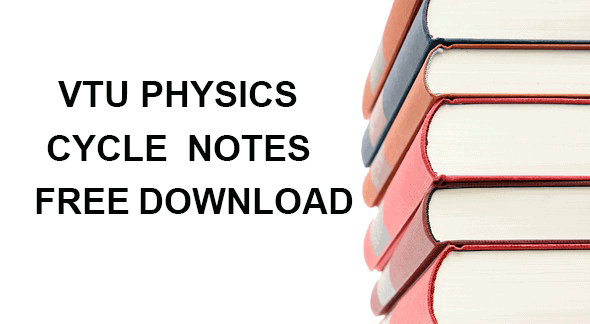 VTU Physics Cycle Notes