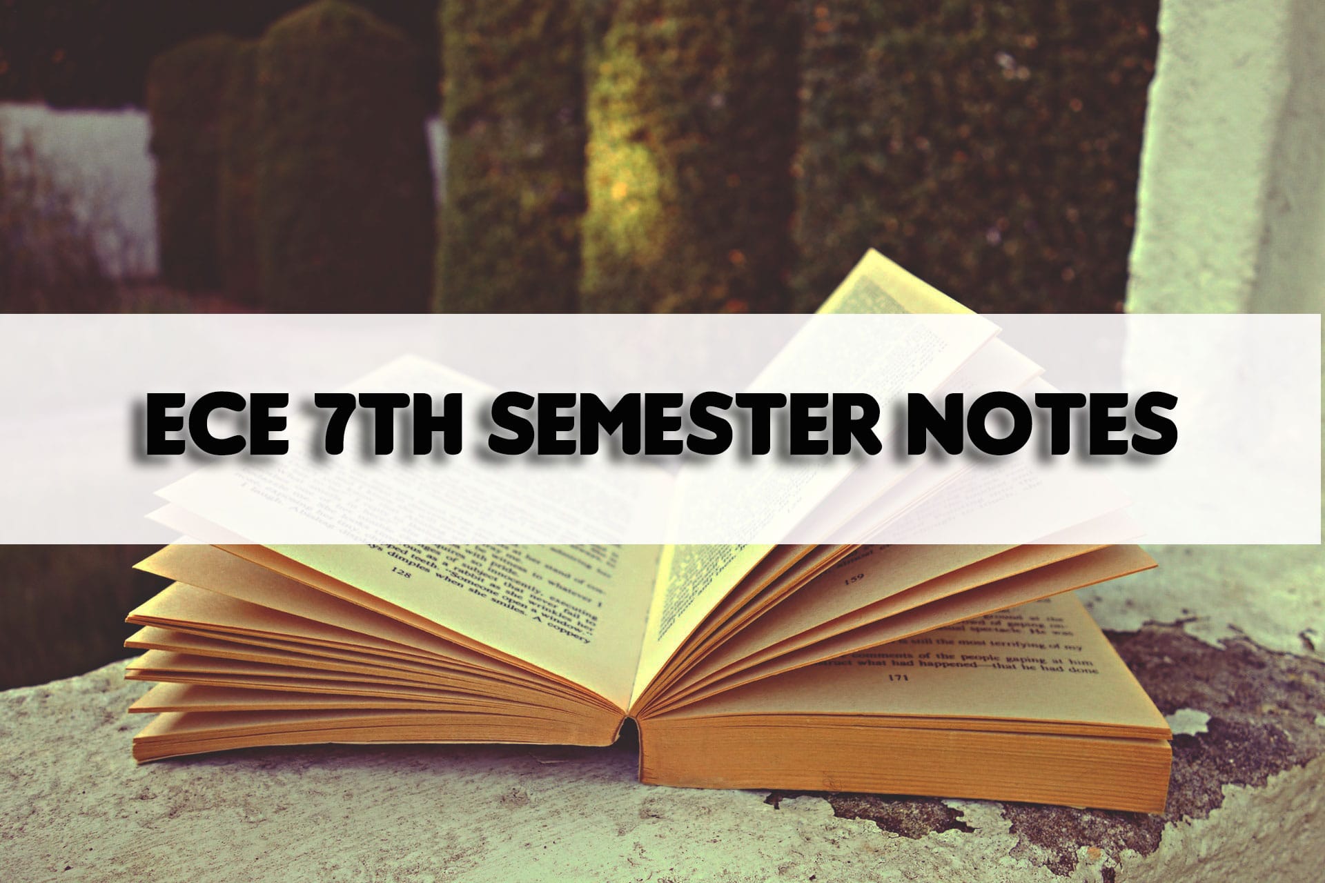 VTU ECE 7th Sem Notes Download